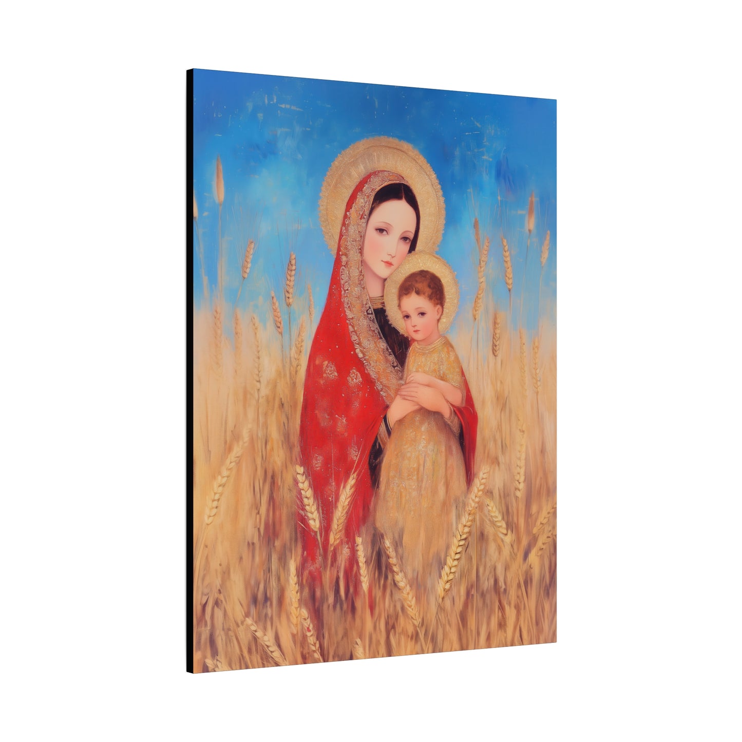 Our Lady of the Harvest  - Multiple Sizes - Catholic Home art - Museum Wrapped Canvas - Sanctified Souls Print