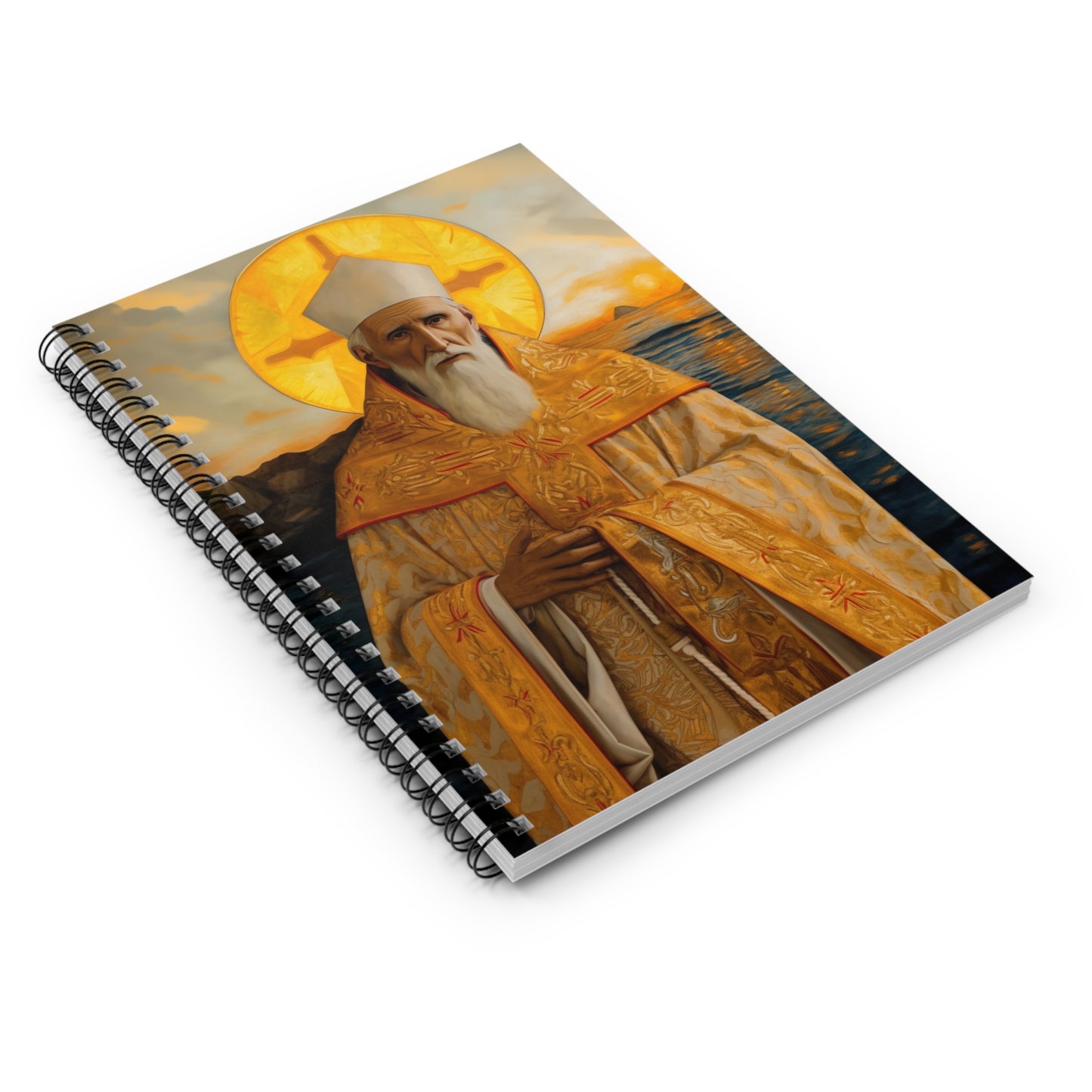Saint Innocent of Alaska - Sanctified Souls Art - Religious Based Notebook - Spiral Notebook - Ruled Line