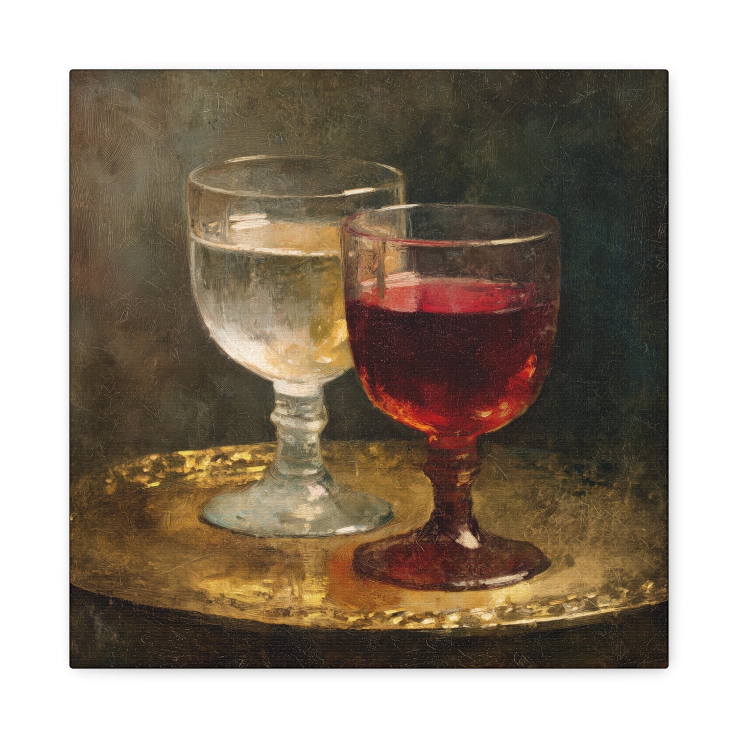 Cana and the Miracle of Abundance - Water into Wine - Gallery Wrapped Canvas - Print - Religious Art for your Home - Catholic Art Print