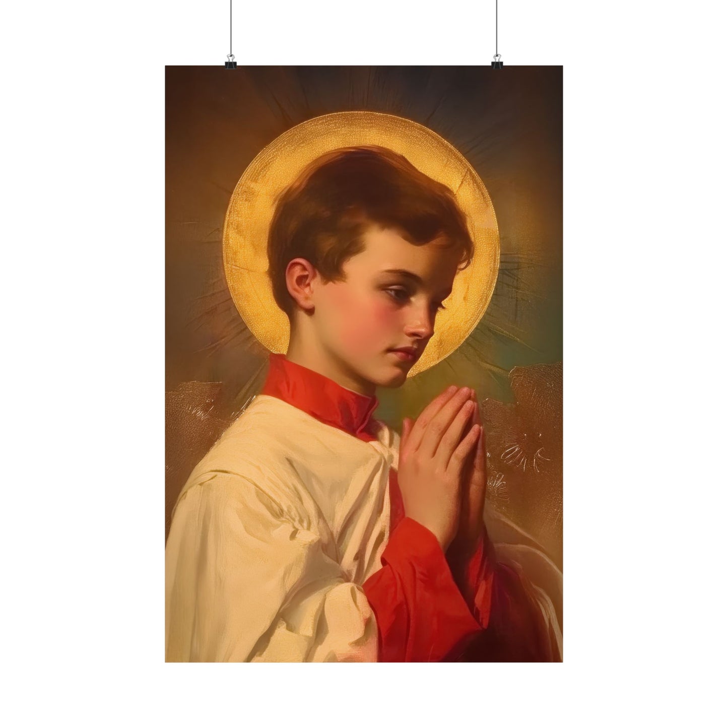 Saint Dominic Savio - Sanctified Souls Print - Multiple Sizes - Premium Posters - Catholic Art - Christian Home Decor Artwork