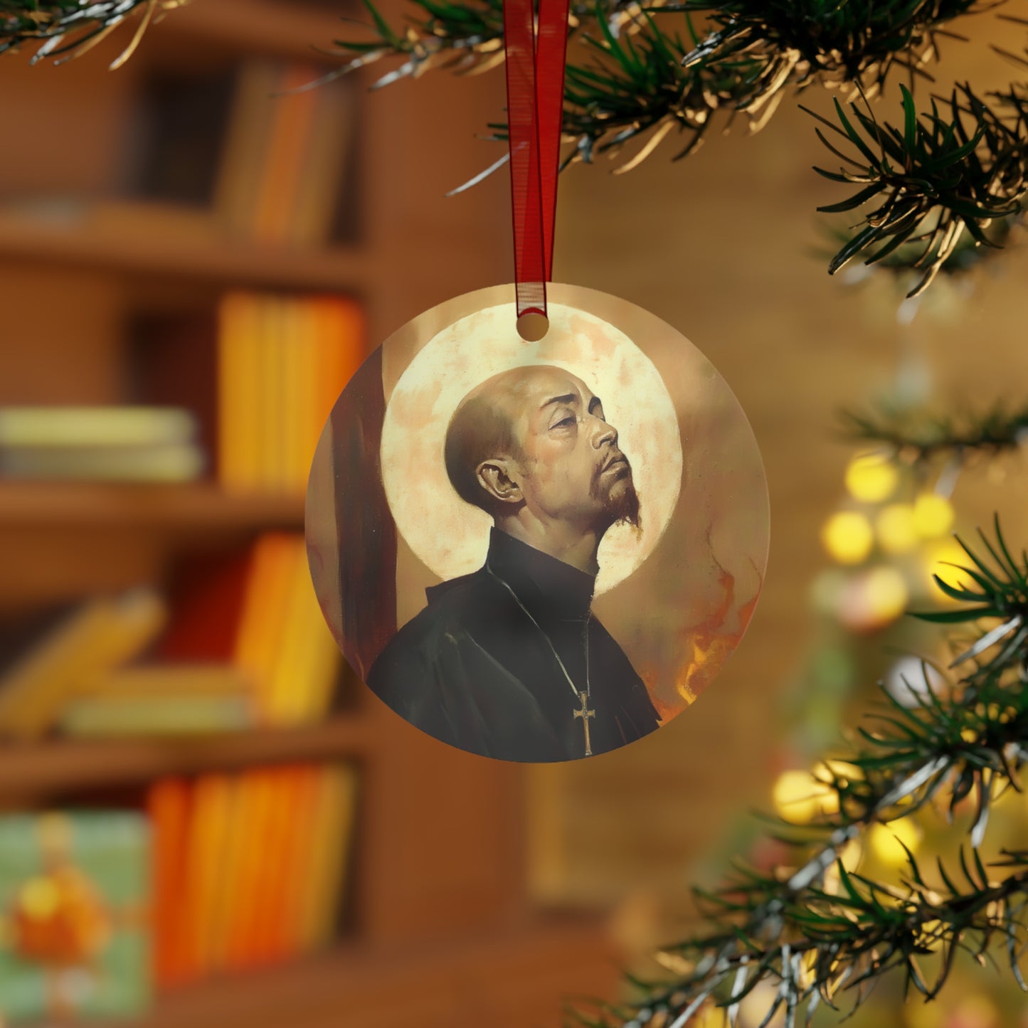 Blessed Thomas Tsughi Metal Ornament - Religious Holiday Christmas Keepsake - Religious Catholic Tree Ornament - Holiday Art Piece