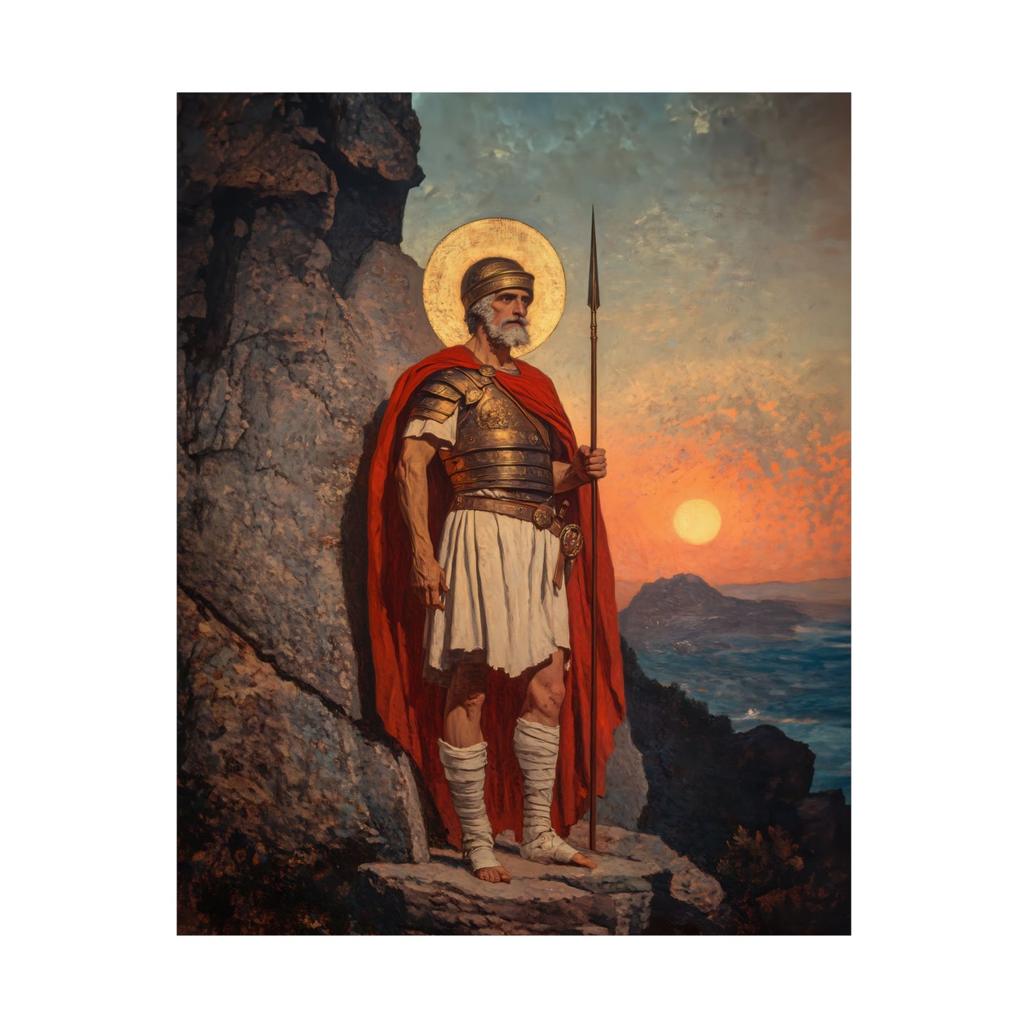 Saint Andrew the Tribune - Sanctified Souls Print - Multiple Sizes - Premium Posters - Catholic Art - Christian Home Decor Artwork