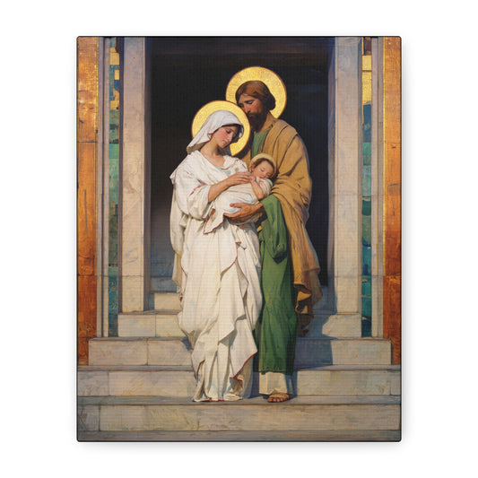 The Feast of the Presentation of the Lord - Holy Family - Gallery Wrapped Canvas - Print - Religious Art for your Home - Catholic art print - prayer room art