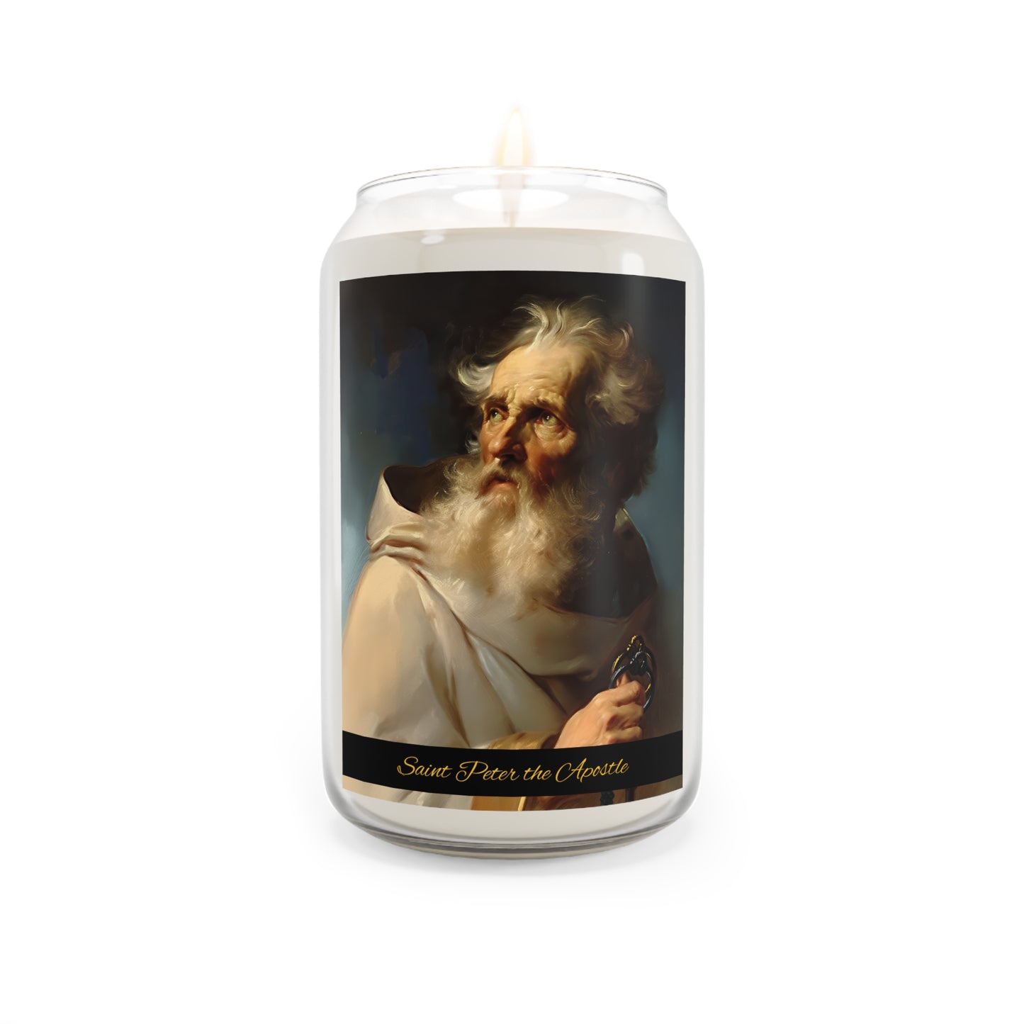 Saint Peter the Apostle - Scented Prayer Candle, 13.75oz -  Candle - Catholic Art - prayer room Scented Candle - Religious Saint
