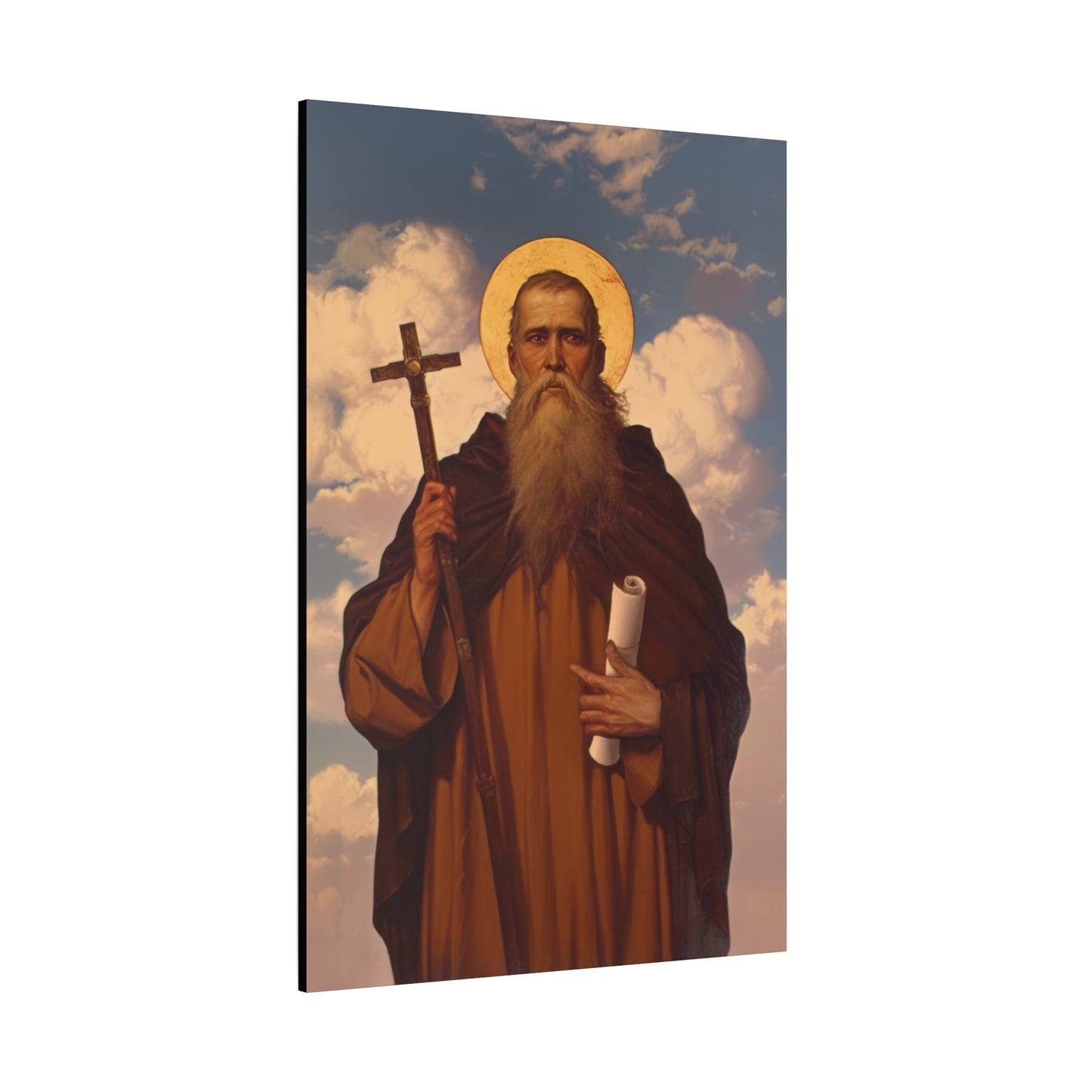 Saint Joannicus the Great / Loannikios of Mount Olympus - Gallery Wrapped Canvas - Print - Religious Art for your Home - Catholic Art Print