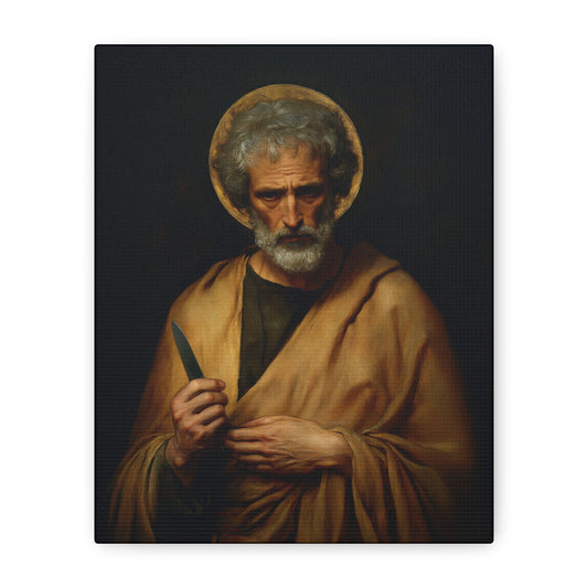 Saint Bartholomew the Apostle  - Gallery Wrapped Canvas - Print - Religious Art for your Home - Catholic
