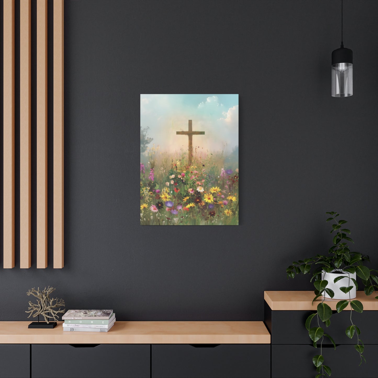 The Cross That Called the Earth to Life - Gallery Wrapped Canvas - Print - Religious Art for your Home - Catholic