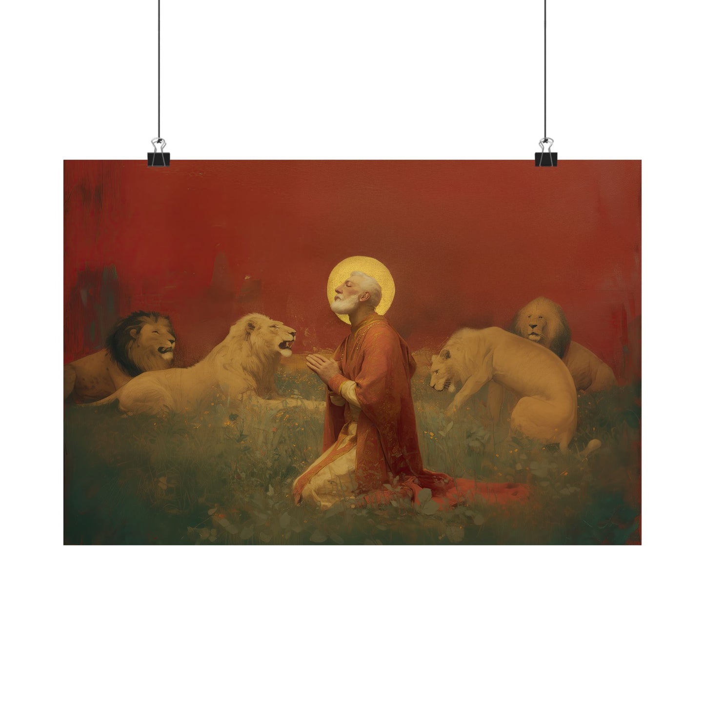 Saint Ignatius of Antioch - Sanctified Souls Print - Multiple Sizes - Premium Posters - Catholic Art - Christian Home Decor Artwork