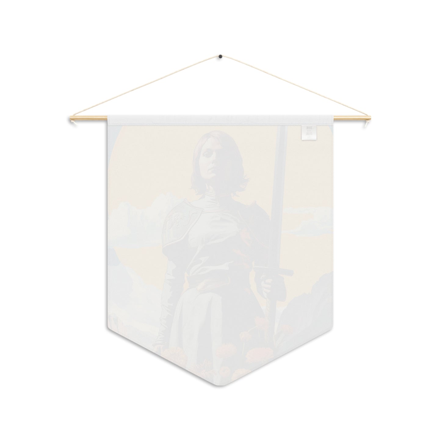 Saint Joan of Arc Wall Banner / Wall Hanging / Pennant - Saint art for your home - Prayer room - Catholic Home - 18" x 21"