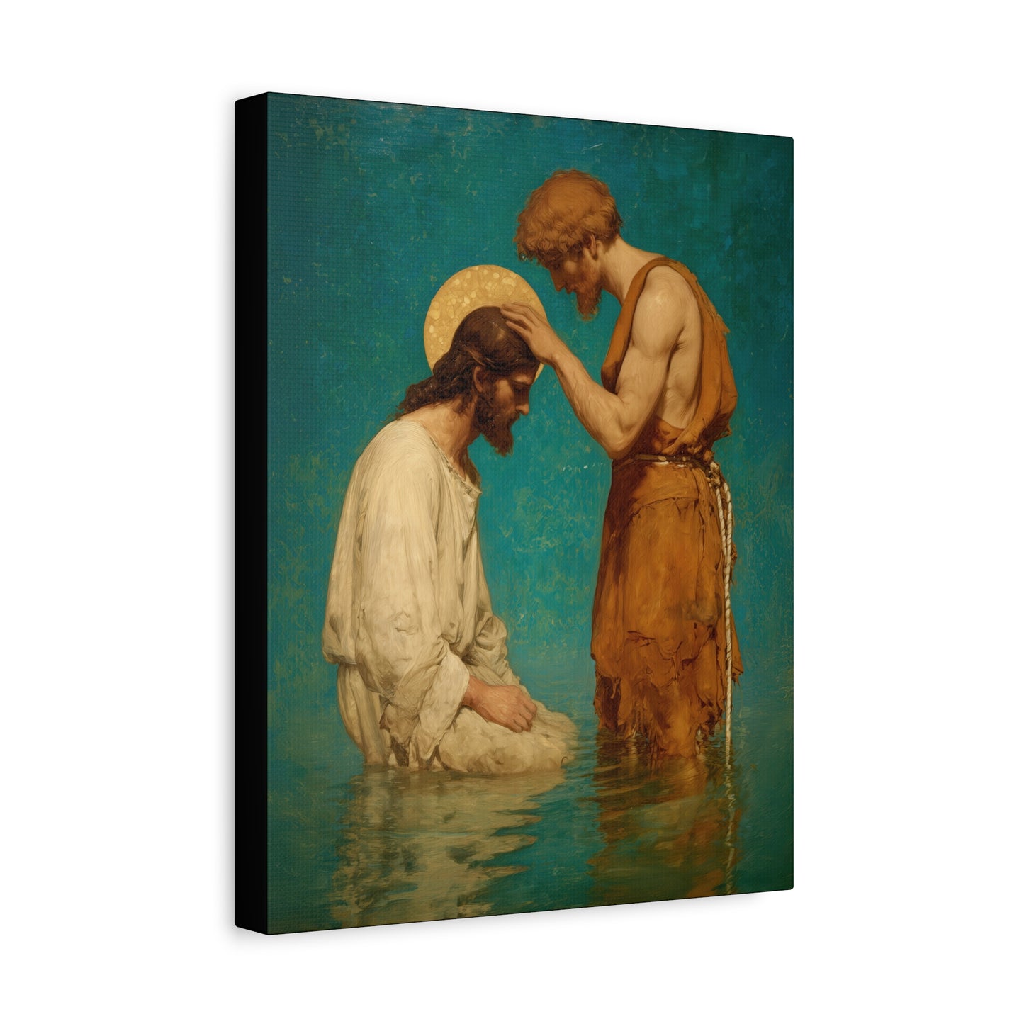 Saint John the Baptist, The Prophet and the Promise - Museum Wrapped Canvas - Print - Religious Art for your Home - Christian print