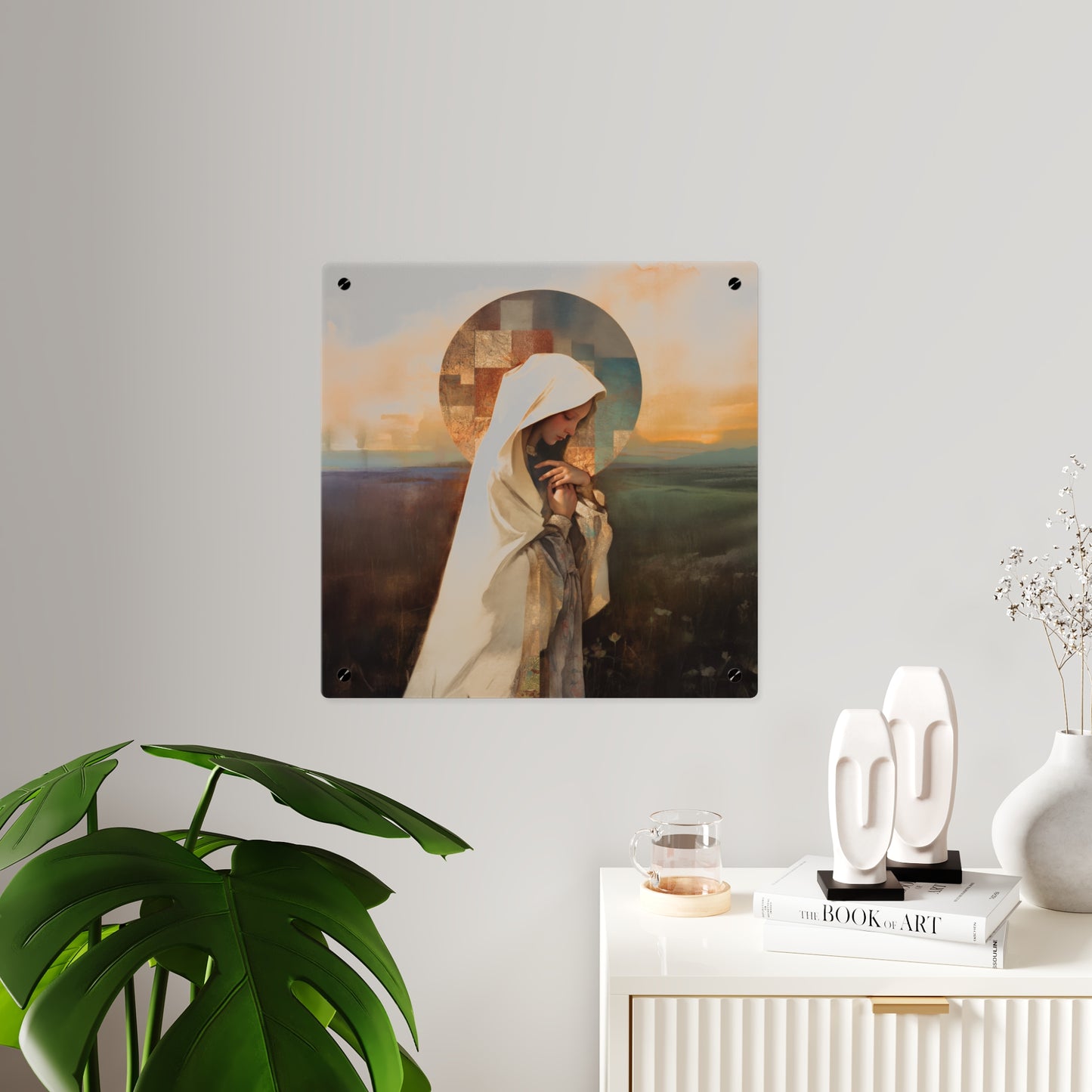 Our Lady of the Prairie Wall Art Panel - Ready to Hang Acrylic Print - Catholic Saint Art - Patron Saint Print