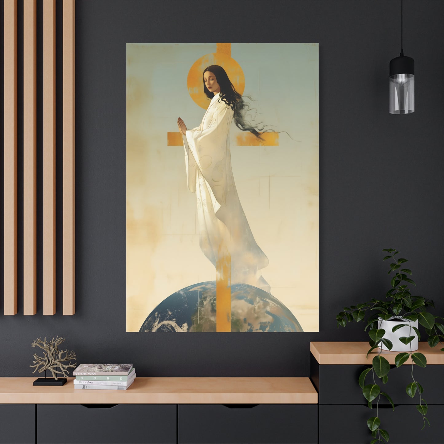 Our Lady of Akita - Mother Mary - Gallery Wrapped Canvas - Print - Religious Art for your Home - Catholic