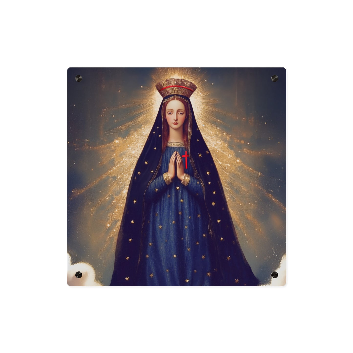 Our Lady of Pontmain Wall Art Panel - Ready to Hang Acrylic Print - Catholic Saint Art - Patron Saint Print - Mother Mary Art