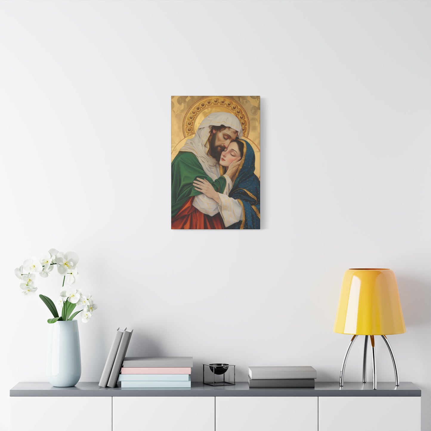 Saints Aquila and Priscilla - Museum Wrapped Canvas - Sanctified Souls Print - Religious Art for your Home - Religious Wall Art - Print