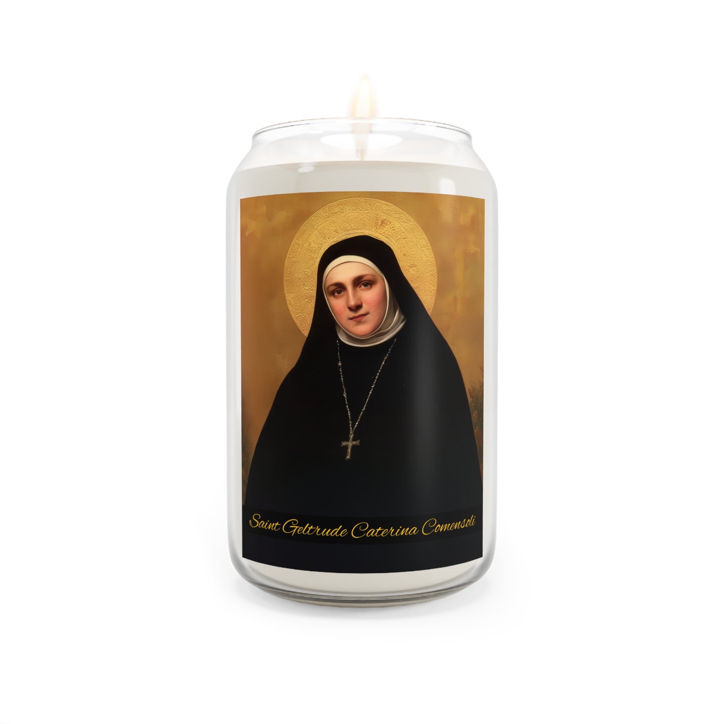 Saint Geltrude Caterina Comensoli - Scented Prayer Candle, 13.75oz - Tall Size - Religious Prayer Candle