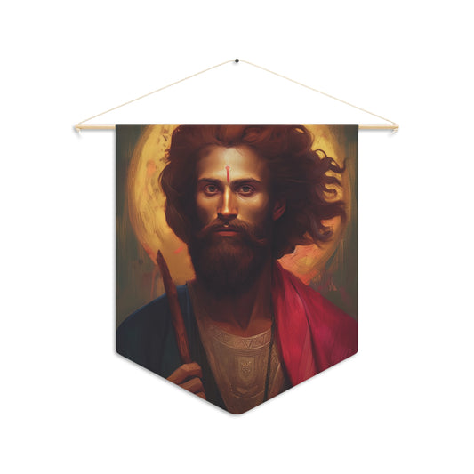 Saint James the Lesser Wall Banner / Wall Hanging - Prayer room art - Catholic Home Art - Large Saint Art - 18" x 21"