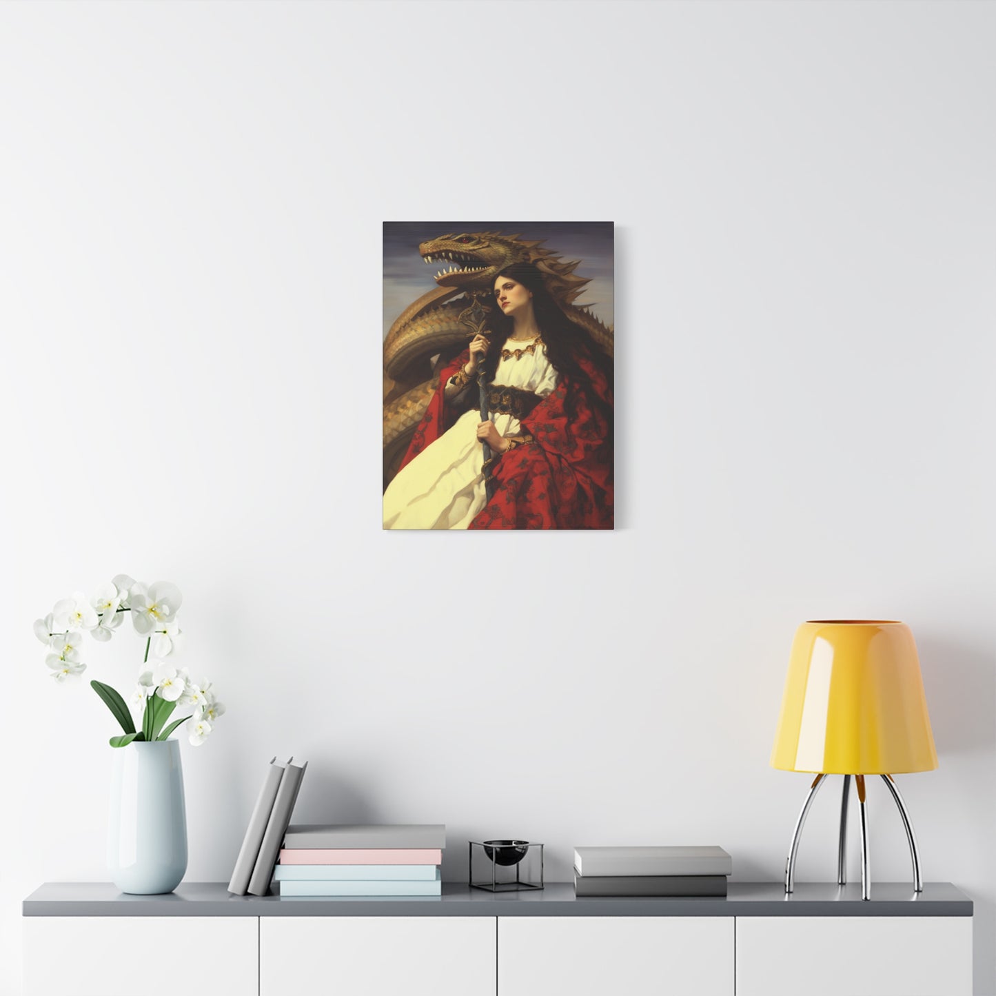 Saint Martha of Bethany Canvas Print - Multiple Sizes - Catholic Home art - Museum Wrapped Canvas - Sanctified Souls Print