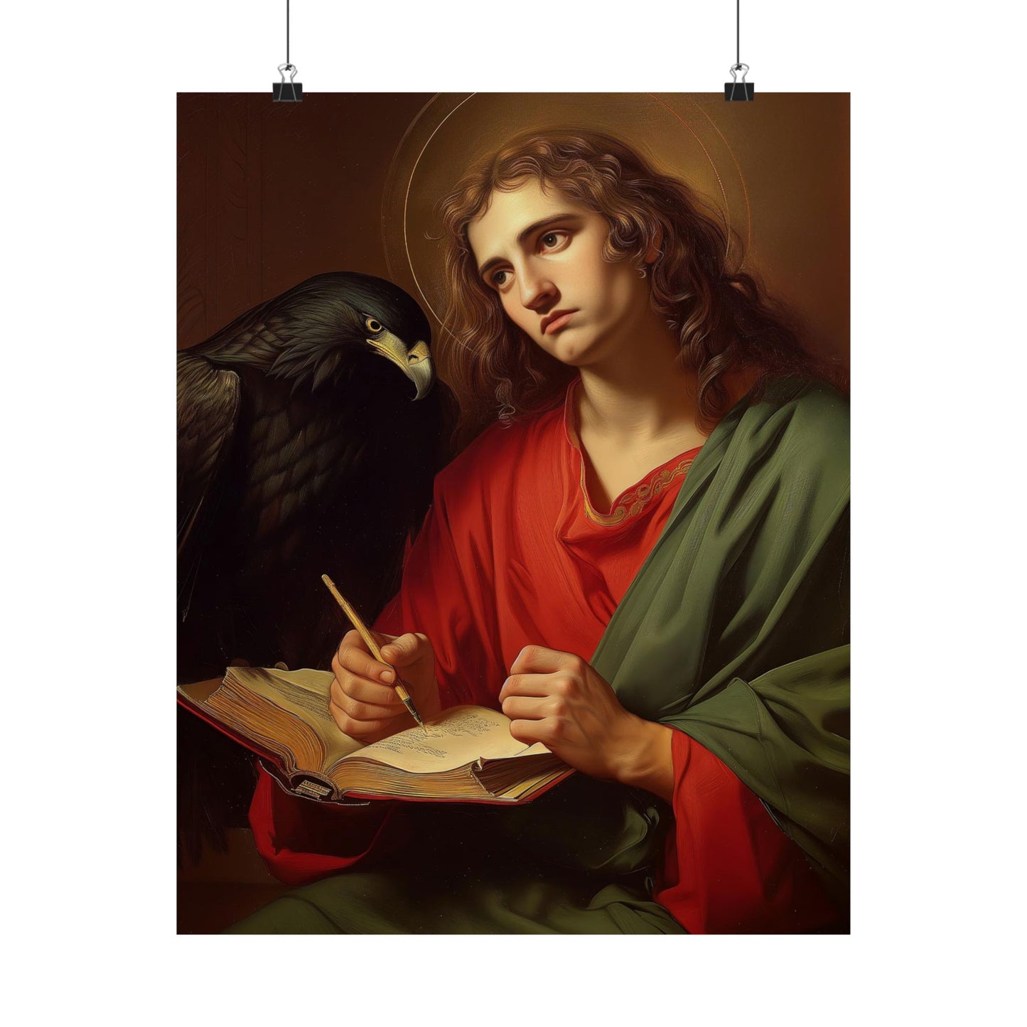 Saint John the Apostle - Sanctified Souls Print - Multiple Sizes - Premium Matte Vertical Posters