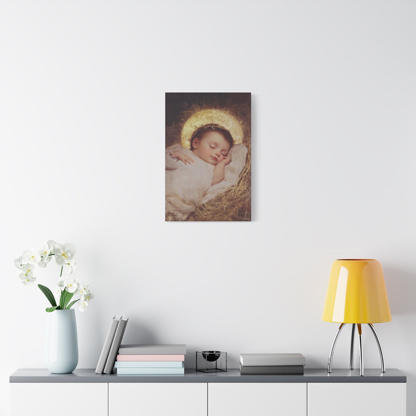 The Christ Child Born Into the Quiet of the World - Gallery Wrapped Canvas - Print - Religious Art for your Home - Catholic Art Print
