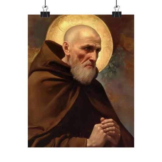 Saint Ignatius of Laconi - Sanctified Souls Print - Multiple Sizes - Premium Matte Vertical Posters