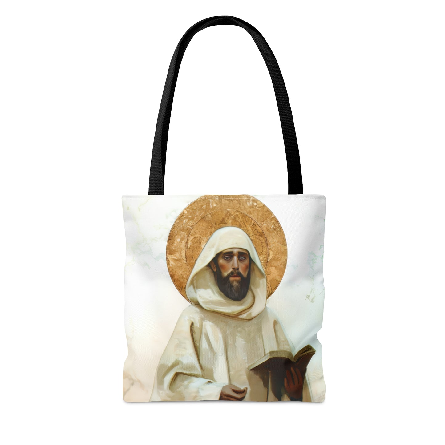 Saint William of Vercelli Tote Bag - Large Medium Small Faith Art Bag - Catholic Faith Purse - Religious Carry All Reusable Tote Bag