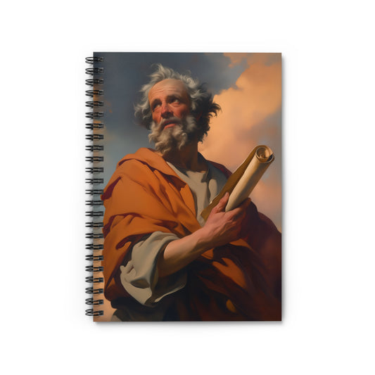 Saint Paul the Apostle - Sanctified Souls Art - Religious Based Notebook - Spiral Notebook - Ruled Line