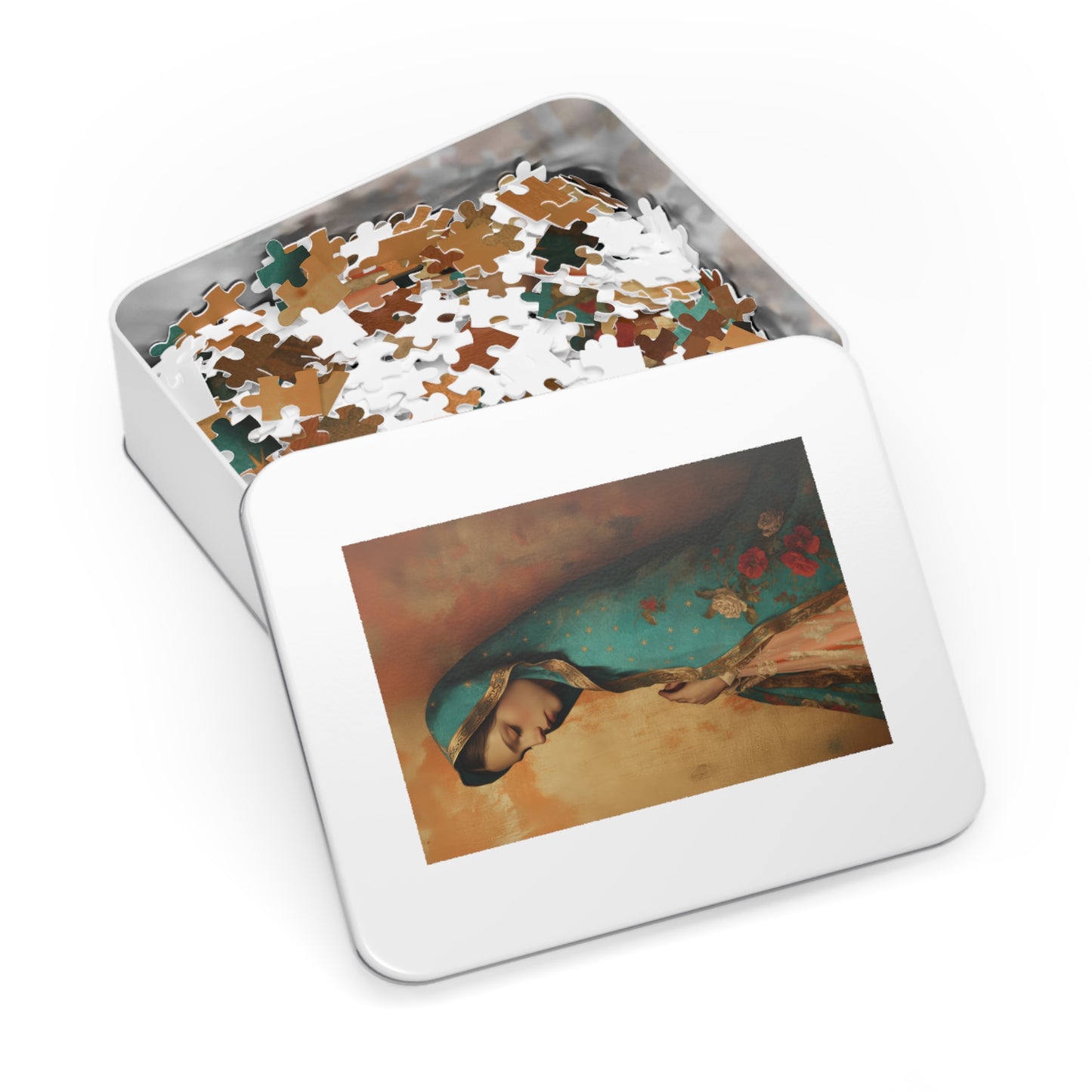 Our Lady of Guadalupe - Puzzle & Keepsake Tin - Religious Jigsaw Puzzle (30, 110, 252, 500,1000-Piece)