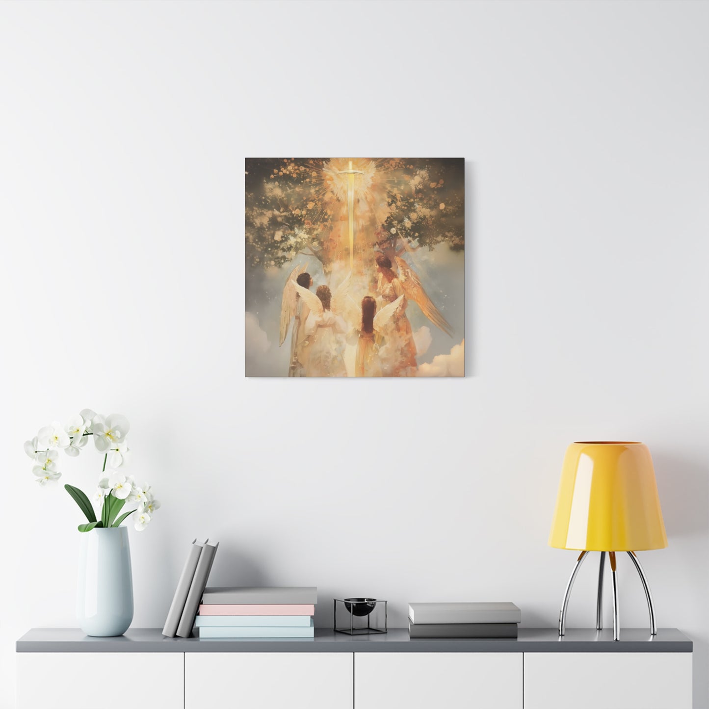 The Watchers of the First Dawn - Guardians of Eden - Gallery Wrapped Canvas - Print - Religious Art for your Home - Catholic Art