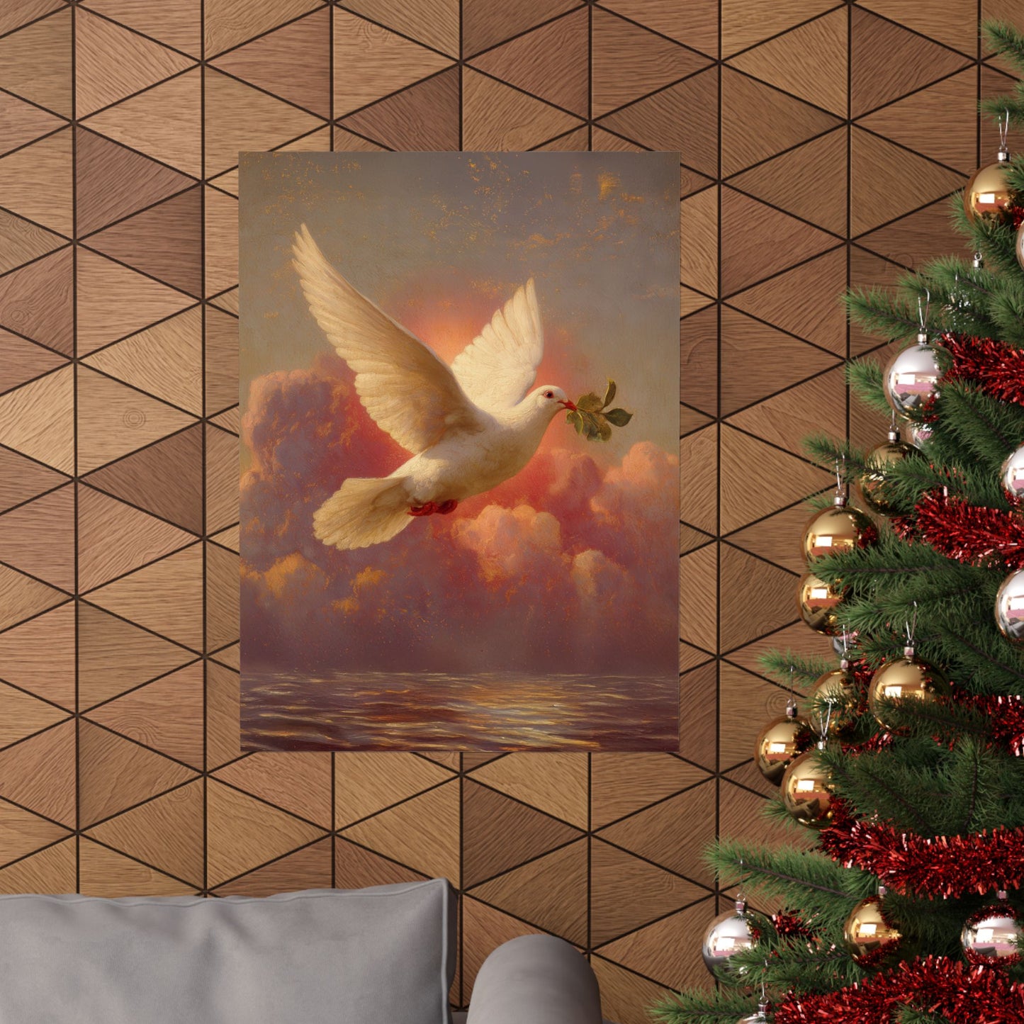 The Spirit Who Restored the Horizon - Holy Spirit - The Dove - Sanctified Souls Print - Multiple Sizes - Premium Matte Vertical Posters
