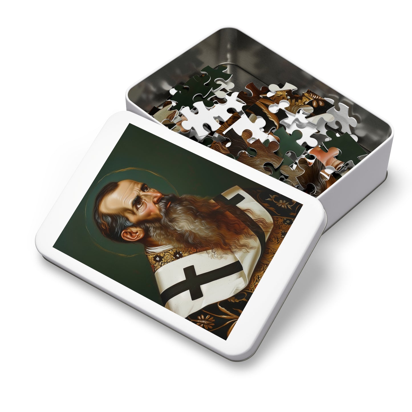 Saint Basil the Great - Puzzle and Keepsake Tin - Religious Jigsaw Puzzle (30, 110, 252, 500,1000-Piece) - Religious Puzzle