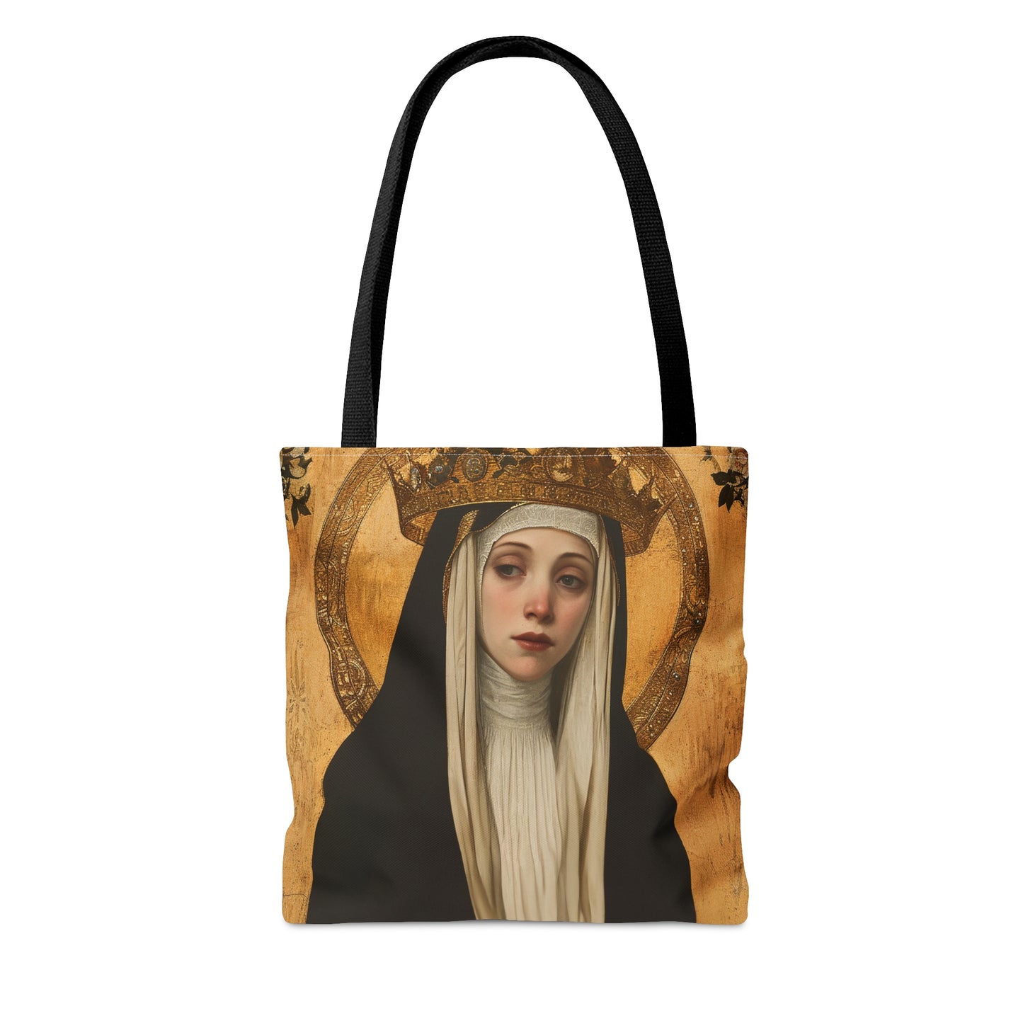 Saint Margaret of Hungary Tote Bag - Purse - Three sizes - Large Medium Small Faith Art Bag - Catholic faith carry-all purse - Double Sided