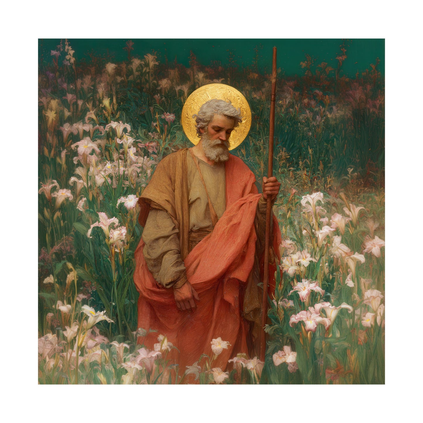 Saint James the Lesser  - Sanctified Souls Print - Multiple Sizes - Premium Posters - Catholic Art - Christian Home Decor Artwork