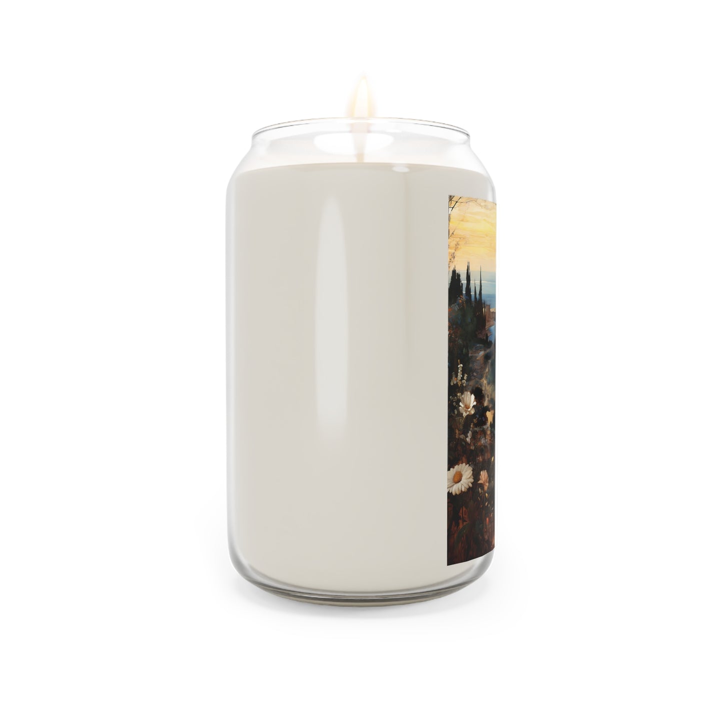 God's Footsteps in Eden  - Scented Prayer Candle, 13.75oz - Tall Size - Religious Prayer Candle - Catholic Art