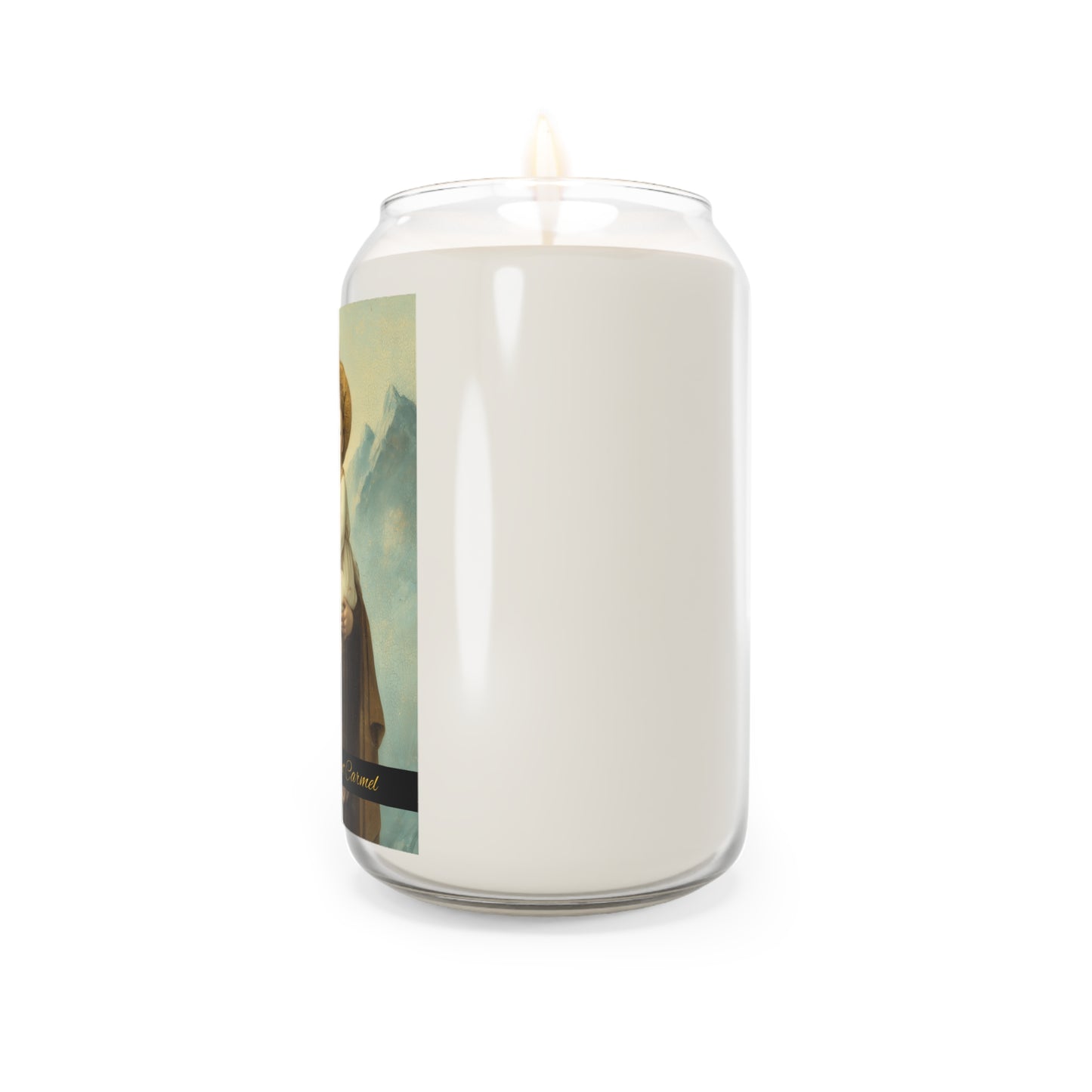 The Gift of the Scapular - Our Lady of Mount Carmel - Scented Prayer Candle, 13.75oz - Tall Size - Religious Prayer Candle - Catholic Art