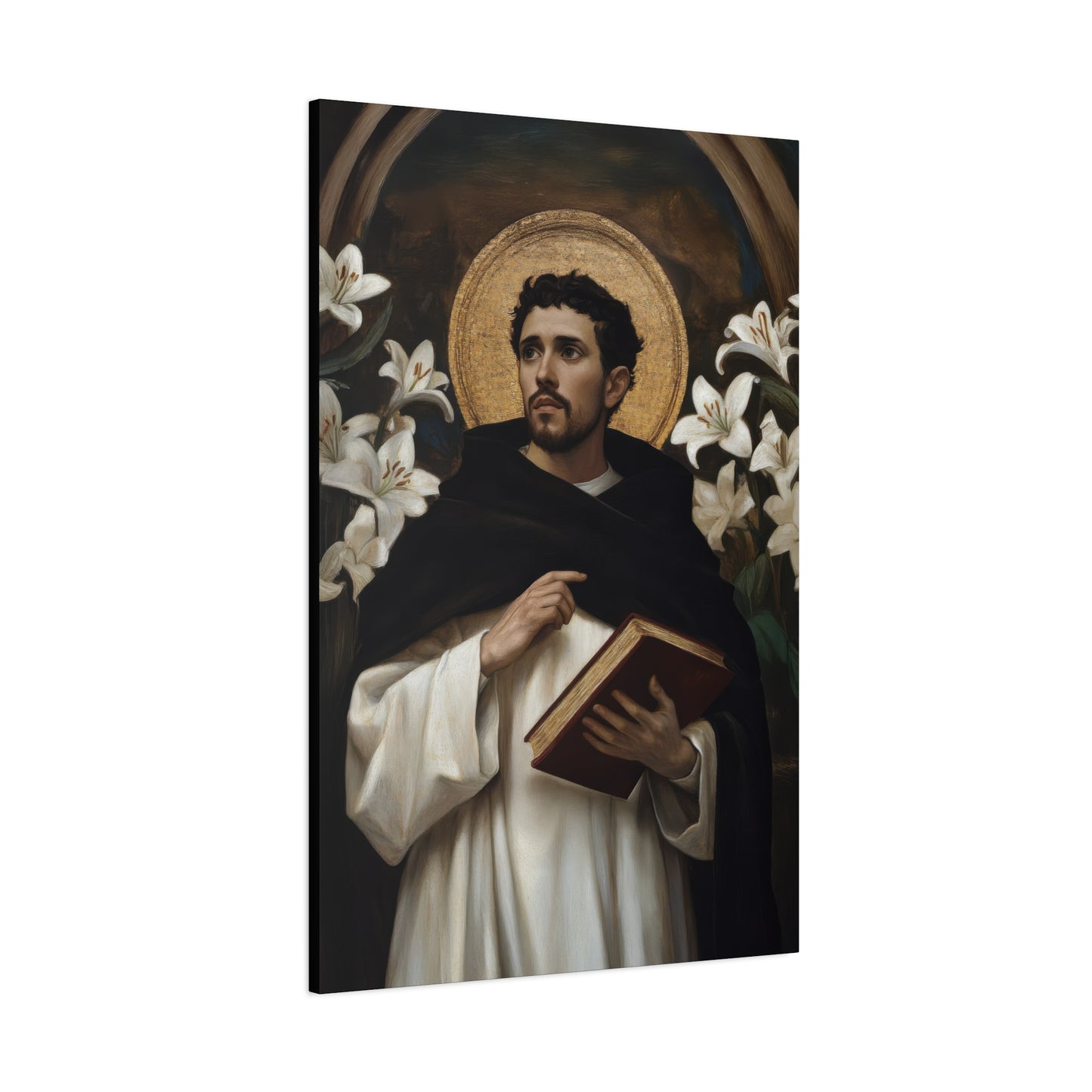 Saint Dominic -  Museum Wrapped Canvas - Sanctified Souls Print - Religious Art for your Home - Catholic Patron Saint Art
