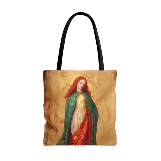 Resilient Spirit - Mary Magdalene's Faithful Path Tote Bag - Large Medium Small Faith Art Bag - Catholic Faith - Religious - Prayer Bag
