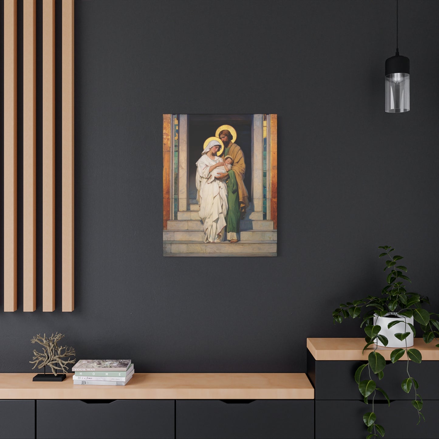 The Feast of the Presentation of the Lord - Holy Family - Gallery Wrapped Canvas - Print - Religious Art for your Home - Catholic art print - prayer room art