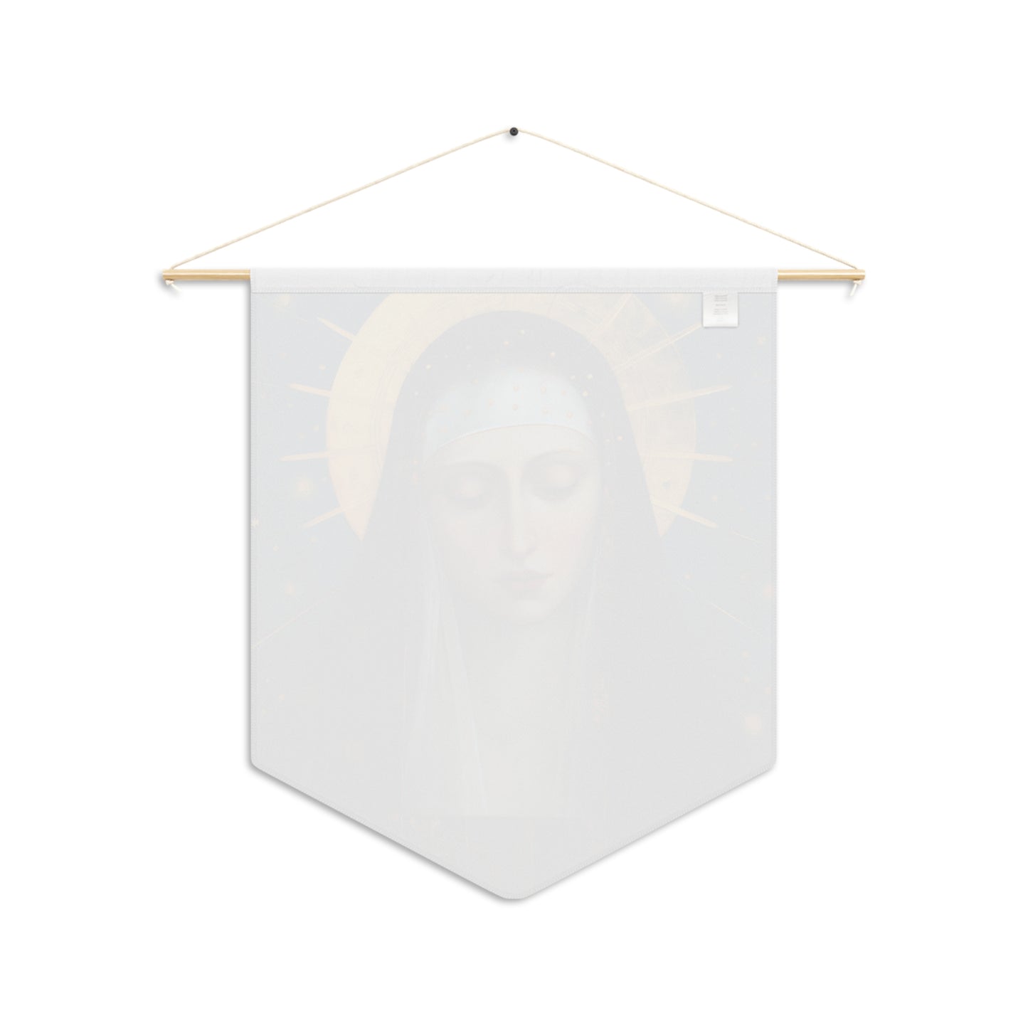 Saint Bridget of Sweden Wall Banner / Wall Hanging - Catholic Home Art - 18" x 21"