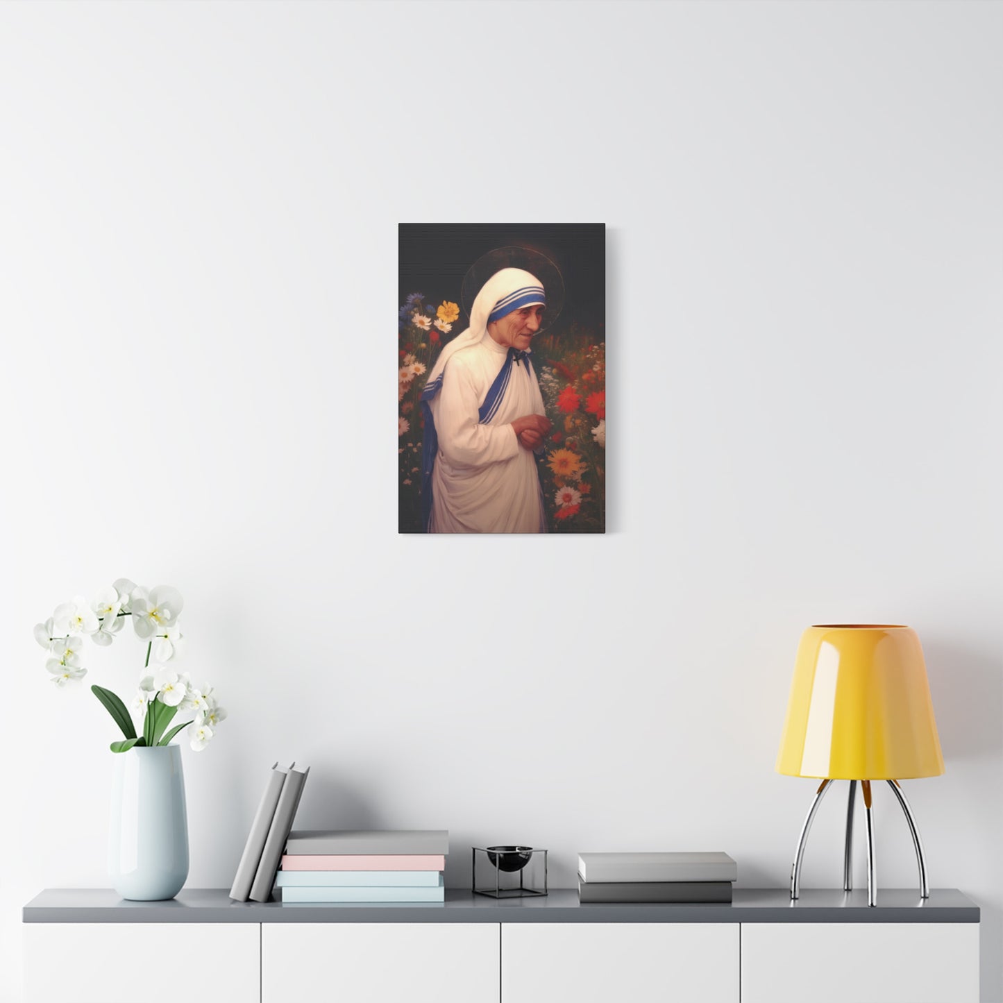 Copy of Saint Teresa of Calcutta -  Museum Wrapped Canvas - Sanctified Souls Print - Religious Art for your Home - Catholic Patron Saint Art