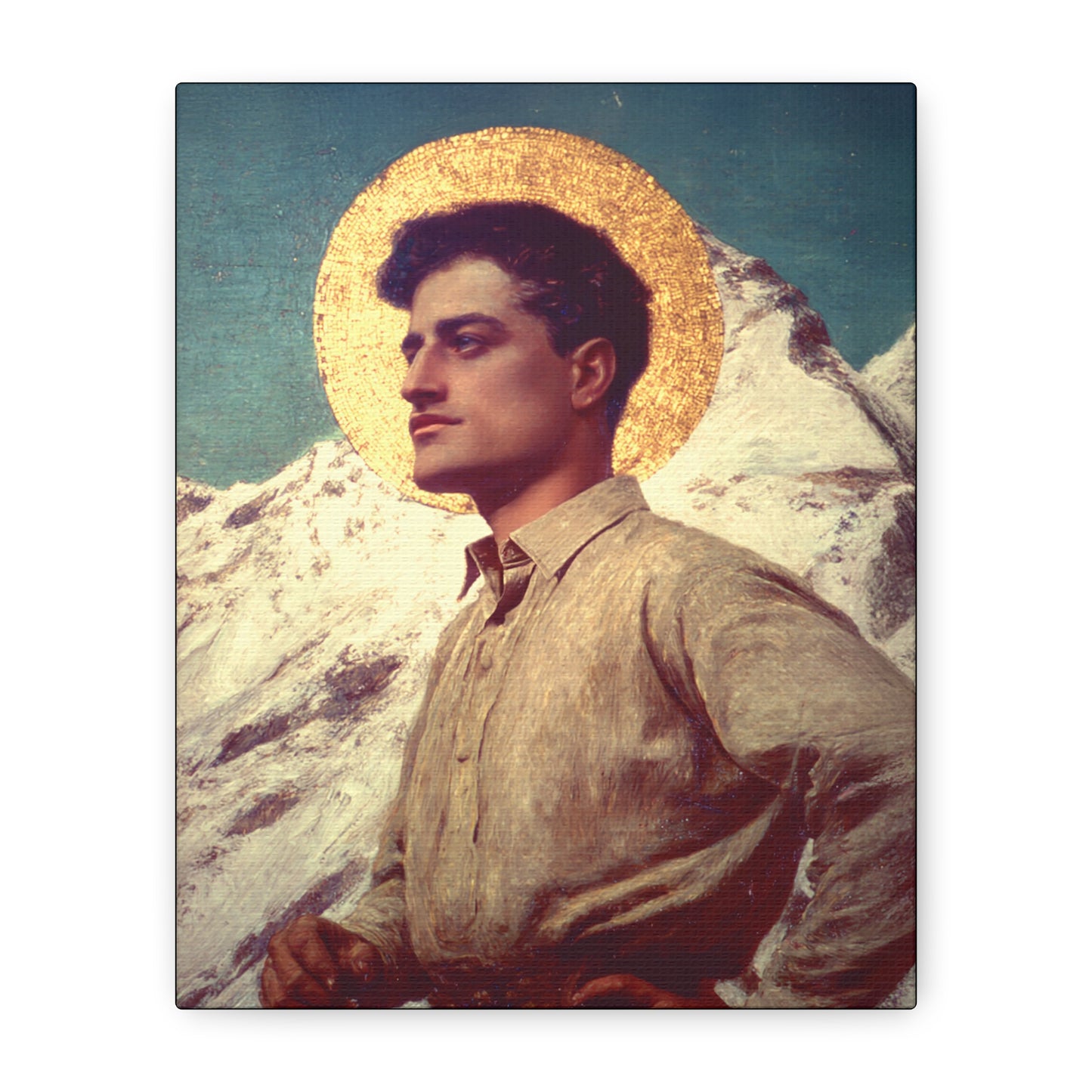 Saint Pier Giorgio Frassati -  Museum Wrapped Canvas - Sanctified Souls Print - Religious Art for your Home - Catholic Patron Saint Art