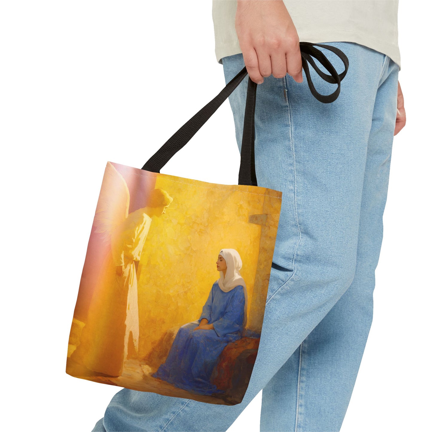Mary's Yes - Quiet Fiat - Mother Mary - Marian Art - Tote Bag - Large Medium Small Faith Art Bag - Tote Purse