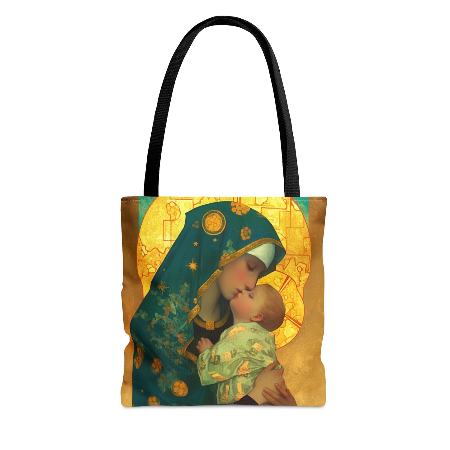 Peaceful Refuge - Mary and the Christ Child Tote Bag - Large Medium Small Faith Art Bag - Catholic Faith Purse - Religious - Bible Bag