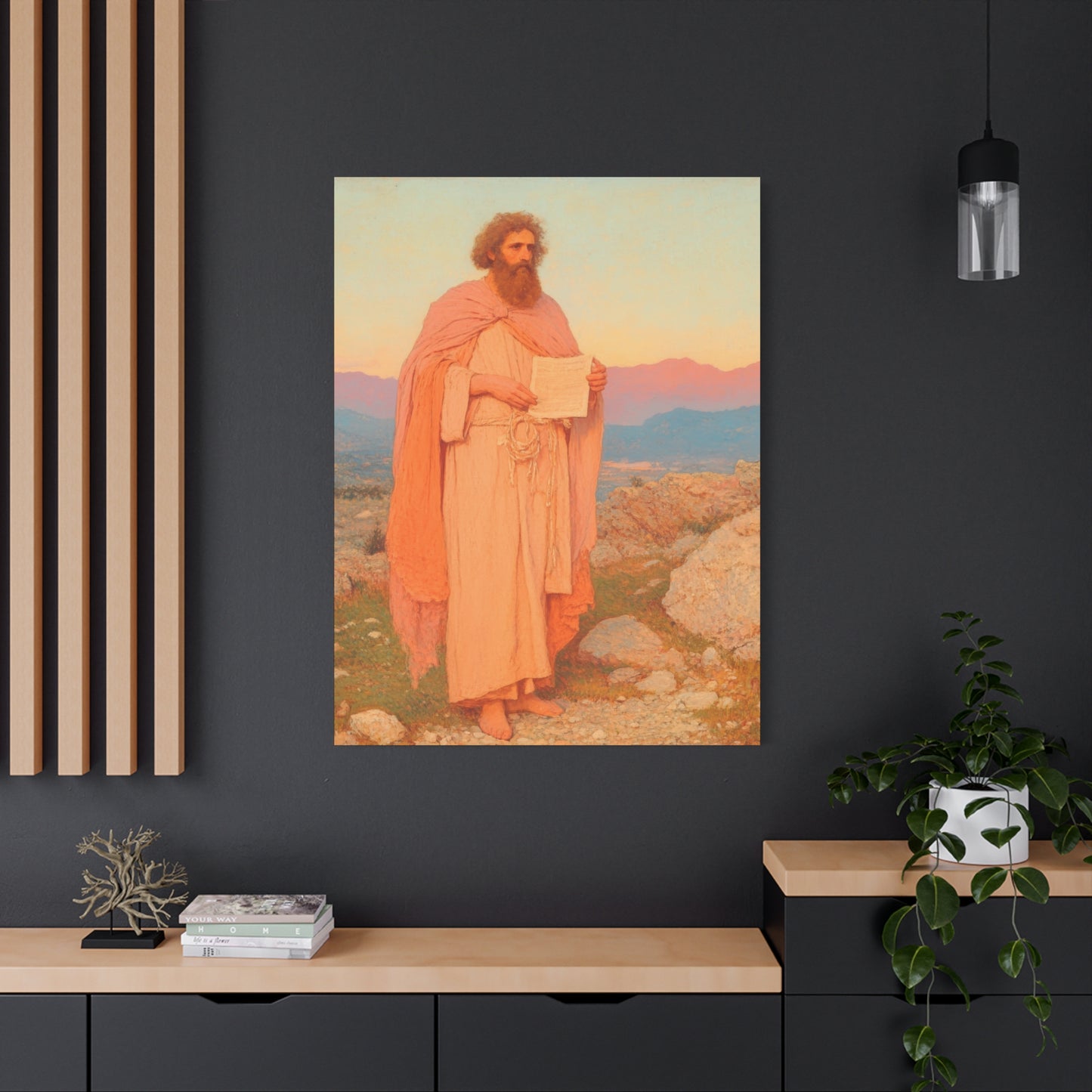 Obadiah - Keeper of the Lord's Warning and Mercy - Gallery Wrapped Canvas - Print - Religious Art for your Home - Catholic Art