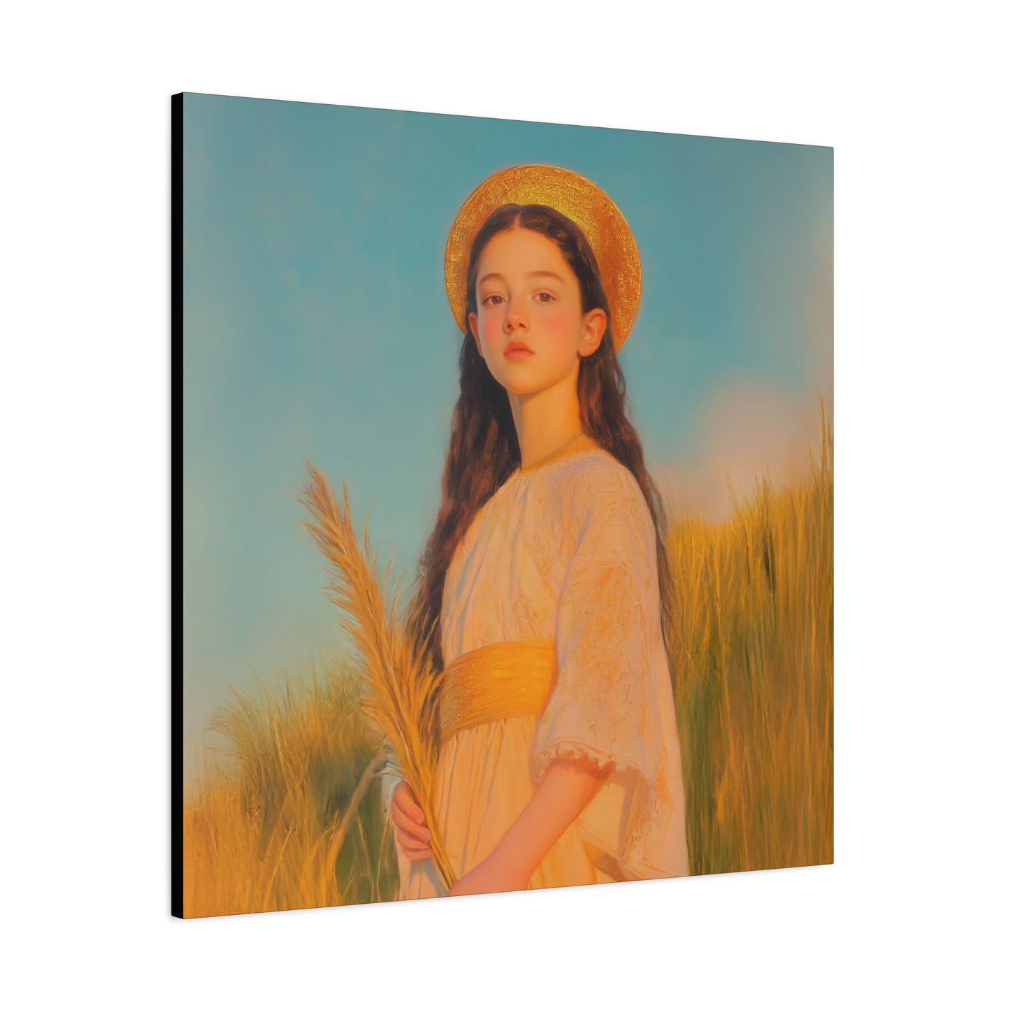 Saint Faith - Multiple Sizes - Catholic Home art - Museum Wrapped Canvas - Sanctified Souls Print - Martyr Saint