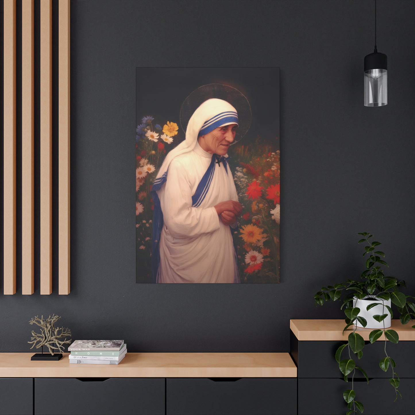 Saint Teresa of Calcutta -  Museum Wrapped Canvas - Sanctified Souls Print - Religious Art for your Home - Catholic Patron Saint Art