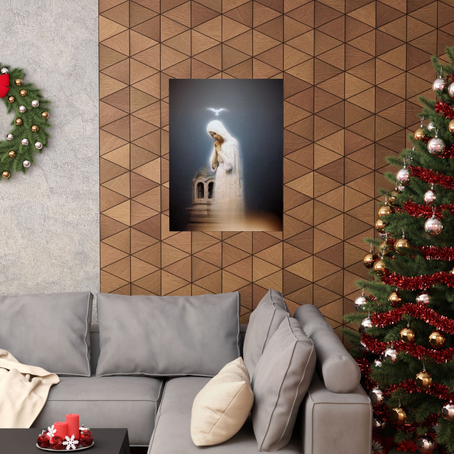 Our Lady of Zeitoun - Mother Mary Print - Marian Art - Sanctified Souls Print - Multiple Sizes - Premium Vertical Posters