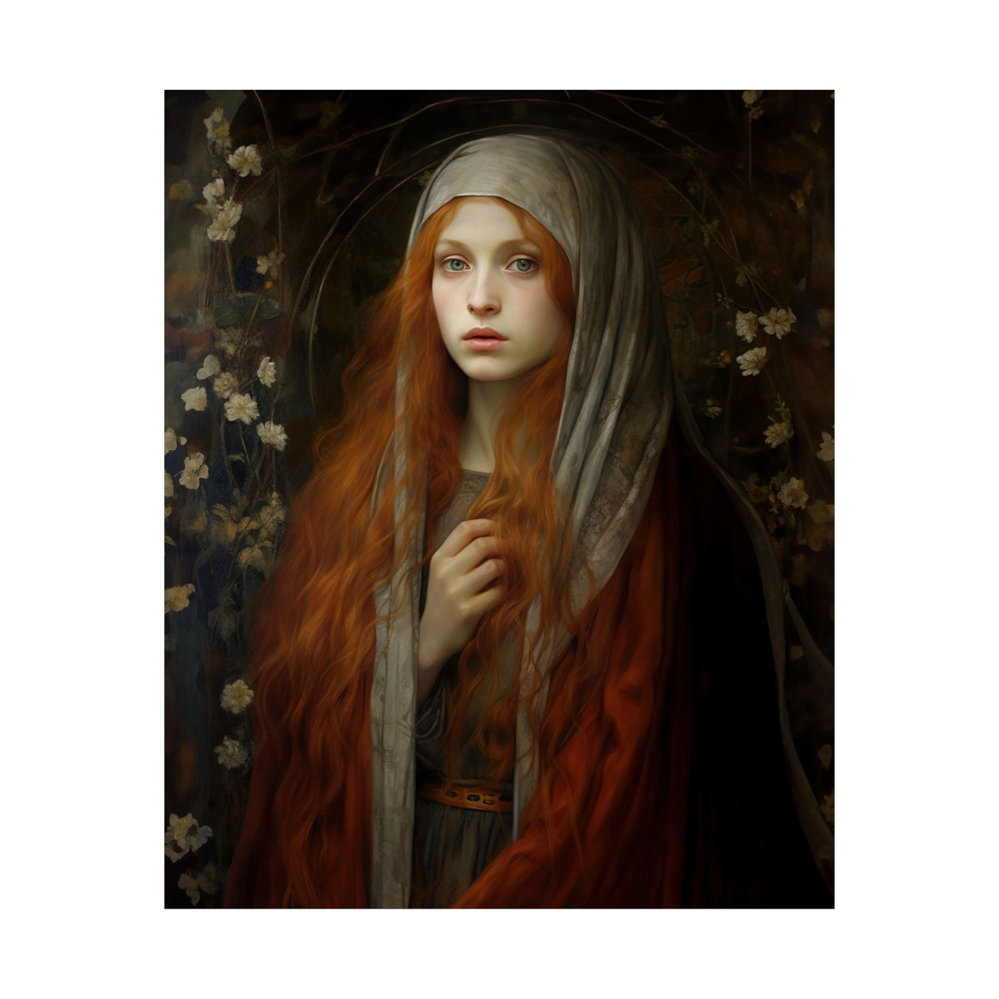 Path to Enlightenment- Mary Magdalene's Awakening Print - Sanctified Souls Print - Multiple Sizes - Premium Matte Vertical Posters