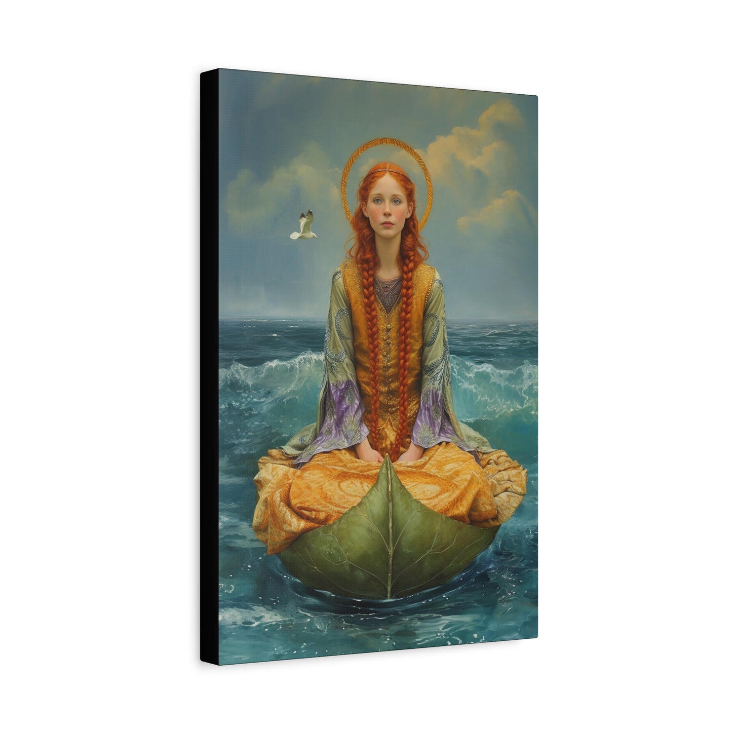 Saint Ia of Cornwall - Museum Wrapped Canvas - Sanctified Souls Print - Religious Art for your Home