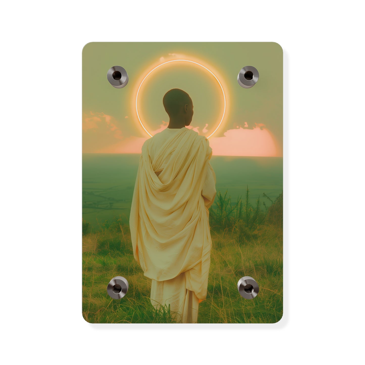 Saint Charles Lwanga Wall Art Panel - Ready to Hang Acrylic Print - Catholic Saint Art - Patron Saint Print - No Frame needed