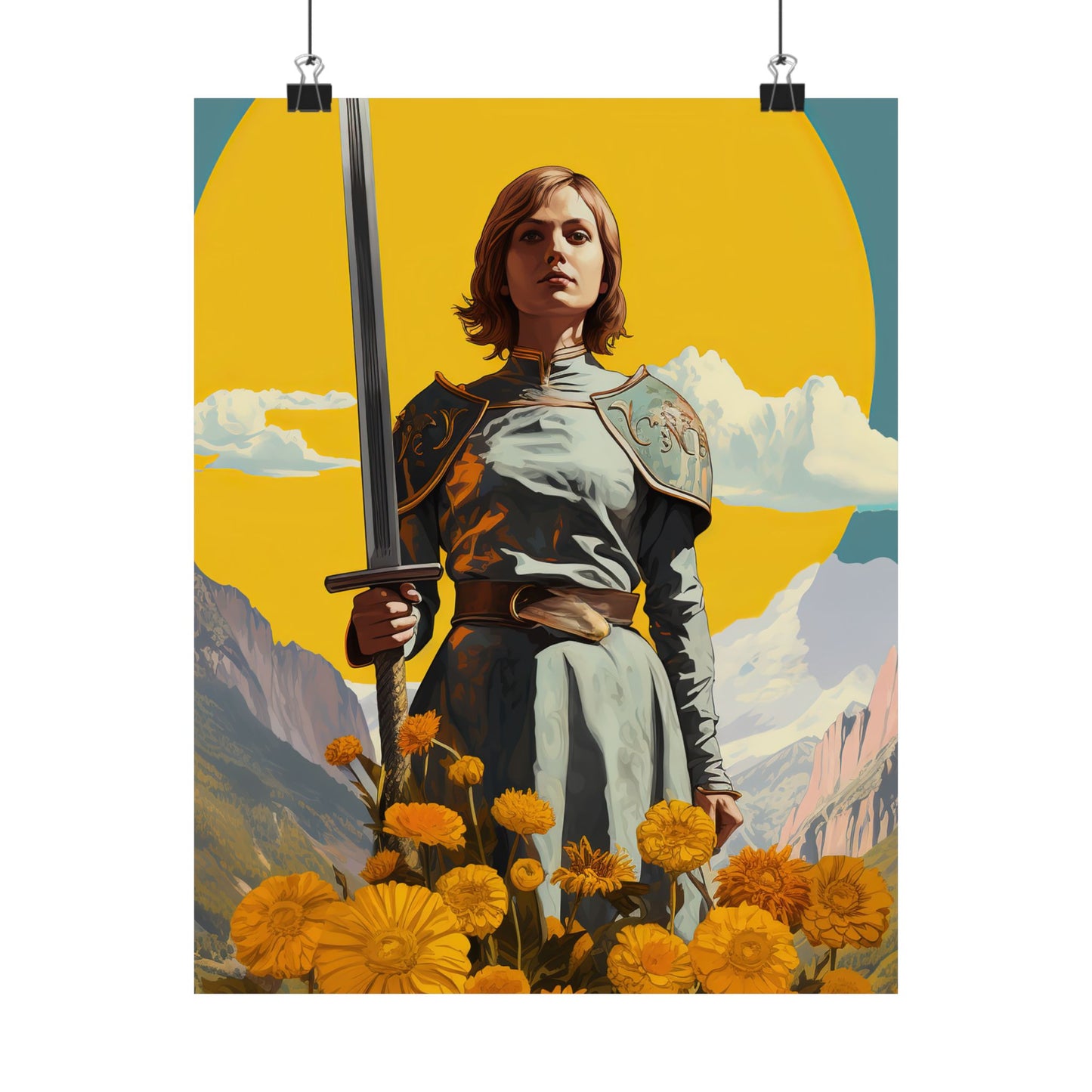Saint Joan of Arc Print - Sanctified Souls Print - Multiple Sizes - Premium Matte Vertical Posters